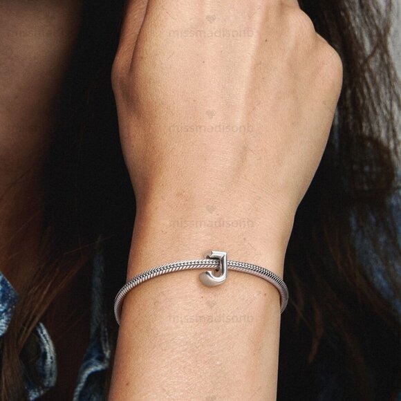 Pandora Letter J Alphabet Charm - Picture 5 of 6